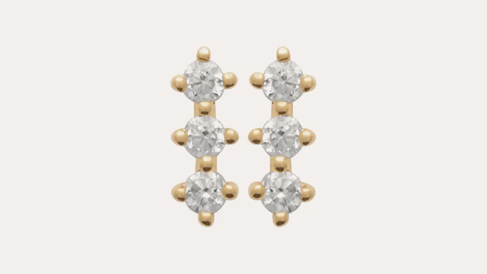 Trilogy Stud Earrings