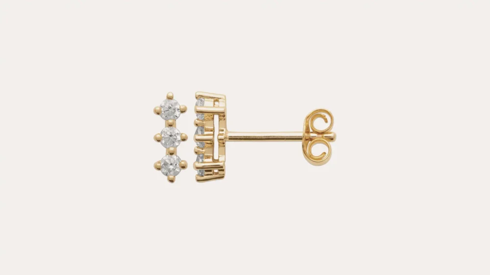 Trilogy Stud Earrings - Image 3