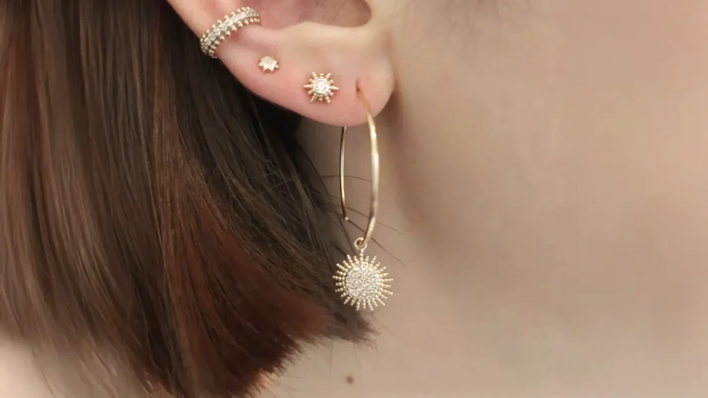 Suna Hoop Earrings - immagine 3